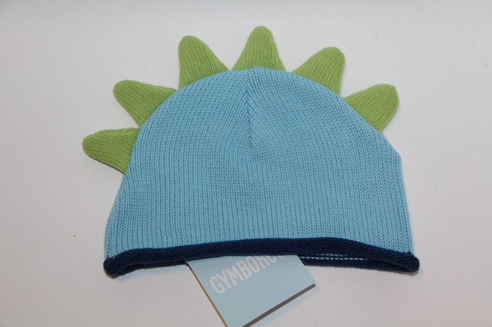 Genuine Gymboree Kids Baby Newborn Dinosaur Winter Hat Green/Blue NEW WIth Tags