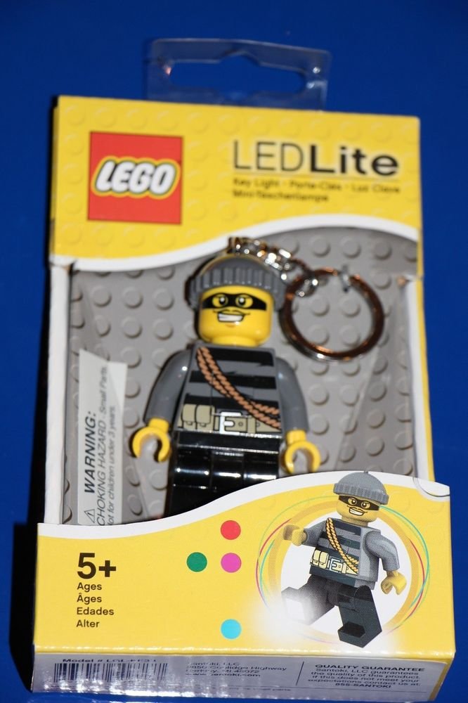 Lego Lite CITY MASTERMIND BANDIT ROBBER LED KEY LIGHT Key Chain LGL-KE33