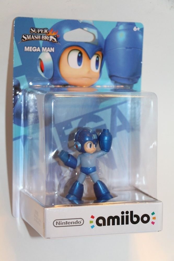 Nintendo Amiibo MEGA MAN Super Smash Bros Wii U IN HAND SHIPS SAME DAY BOXED!