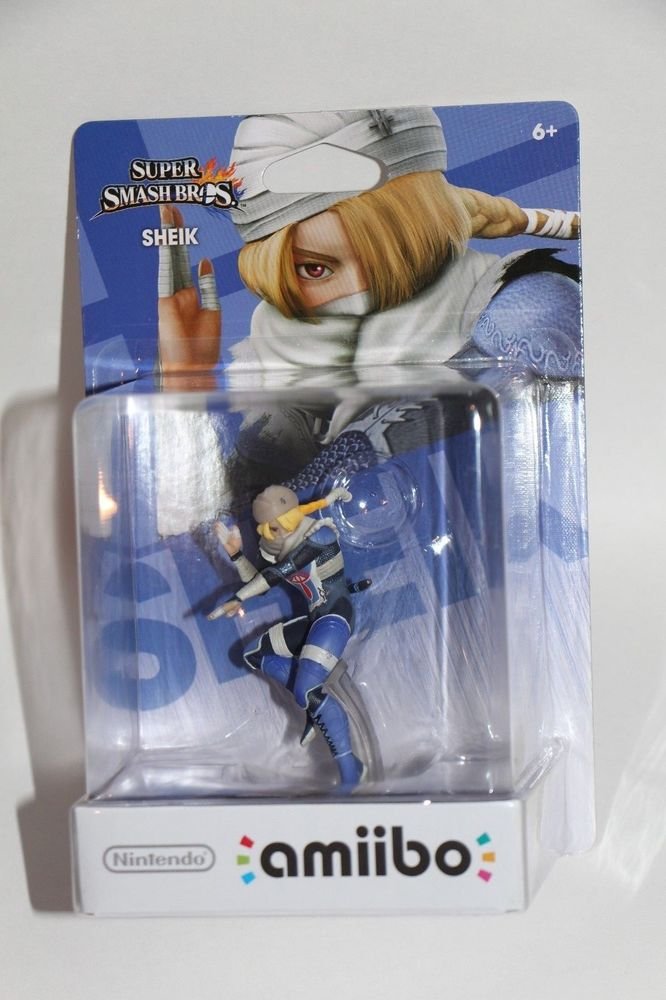 Nintendo Amiibo SHEIK Super Smash Bros Wii U IN HAND US VERSION SHIPS SAME DAY!