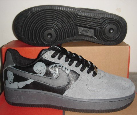 Nike Air Force 1 - Grey Suede/Black/Basketball 25th Anniversary Edition Low