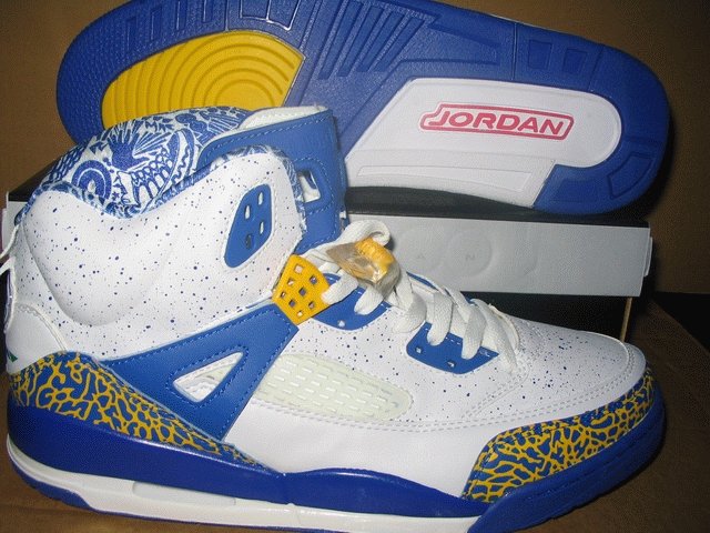 Nike Air Jordan IV.5 Spike - White/Blue/Yellow
