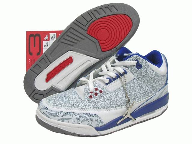 Air Jordan 3 Retro Laser Blue/Red