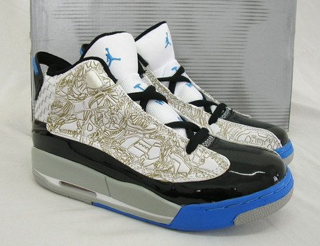 Nike Air Jordan Dub Zero - Black/Gold/LaserBlue/White Mid