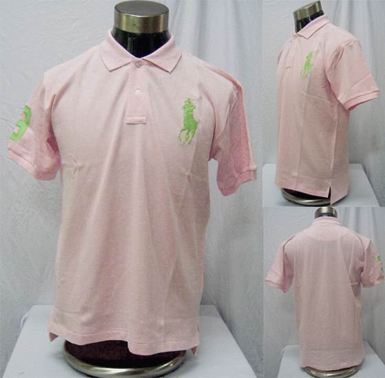 Polo - Pink w/Green