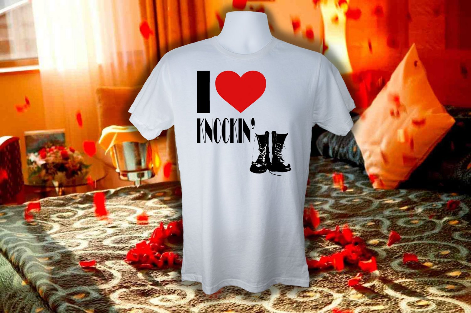 I LOVE KNOCKIN BOOTS T SHIRT 2XL