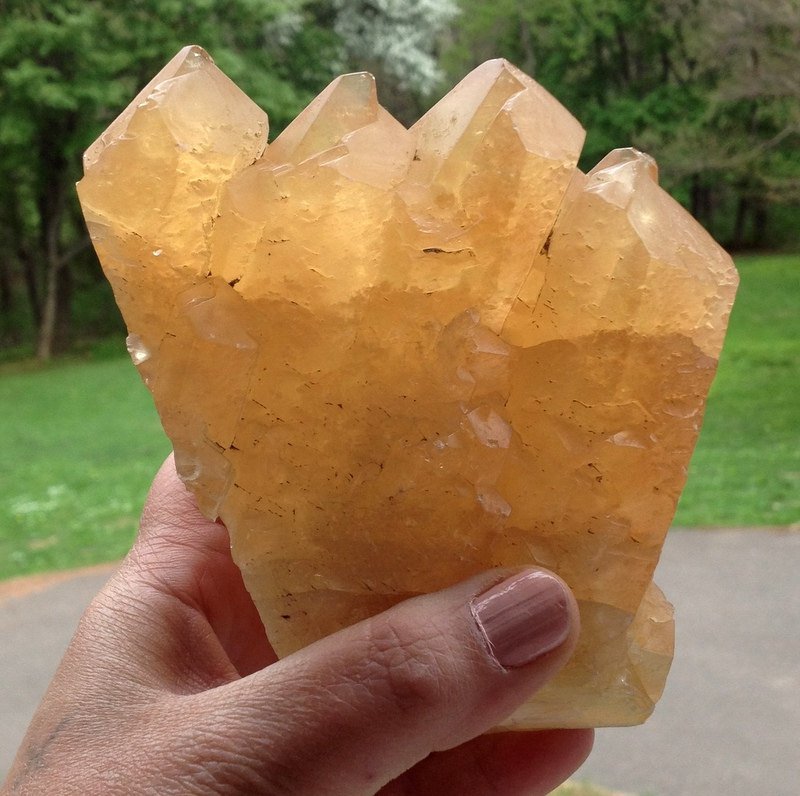 Metaphysical Angel Wing Calcite Elestial Karma Cleansing Clairvoyance Crystal healing Amber Yellow