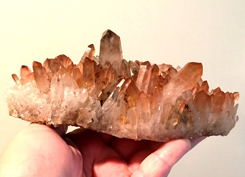 Large Red Phantom Crystal Healing Kundalini Fire Harlequin Quartz Cluster Manifestation Penetrator