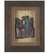 Shadow box w/ Village Scene