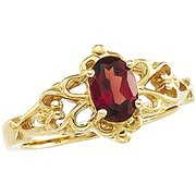 Genuine Mozambique Garnet Ring