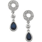 Sapphire and Diamond Earrings