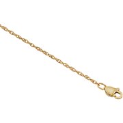 Lasered Titan Gold Rope Chain