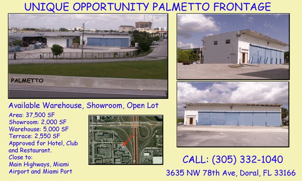 IMPROVED COMMERCIAL LAND / LOT LOCATED IN MIAMI-DADE COUNTY.