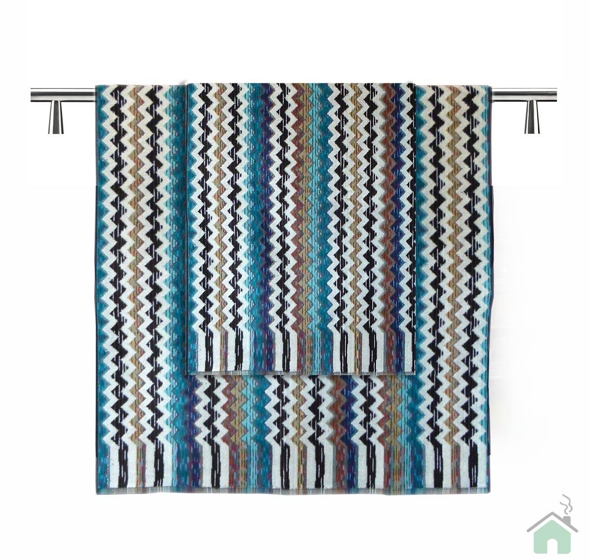 Set of 1 bath towel + 2 hand towels Missoni Home Paul var. 170
