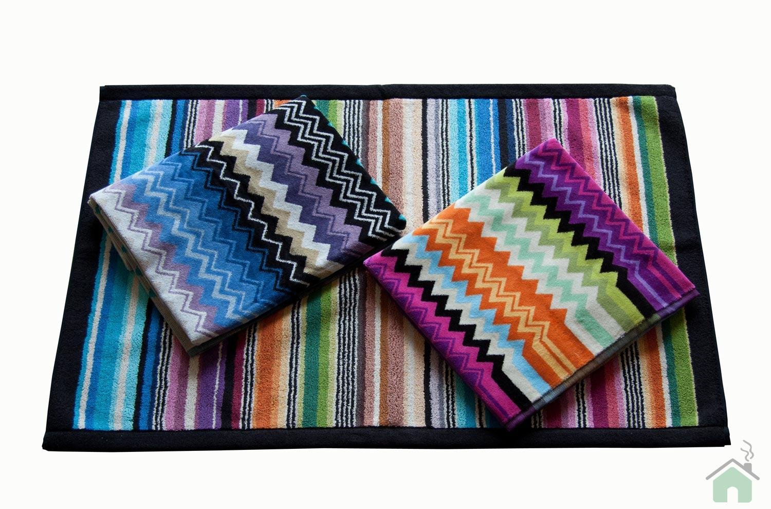 2 towels set 1+1 Missoni Giacomo 156-170 + Missoni Hill bathmat