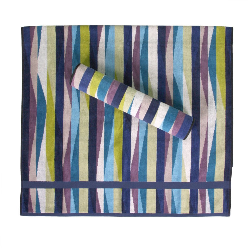 Missoni Home Romy 170 2015 set of 2 bath sheets+1 hand towel multicolor waves