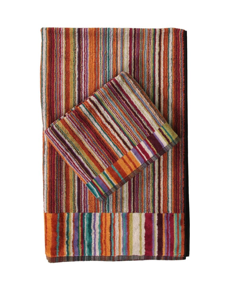 Missoni Home bath towel 159 Jazz orange, blue and violet