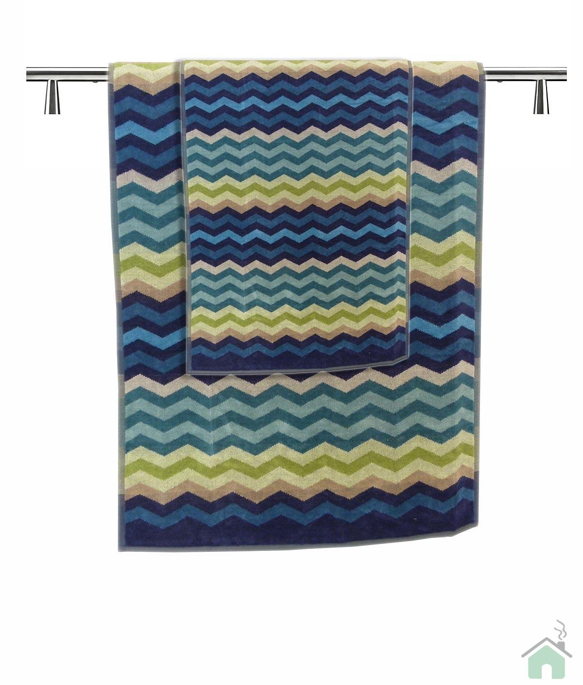 Set of 1 bath towel +2 hand towels Missoni Home Pete var.170 - zig-zag pattern