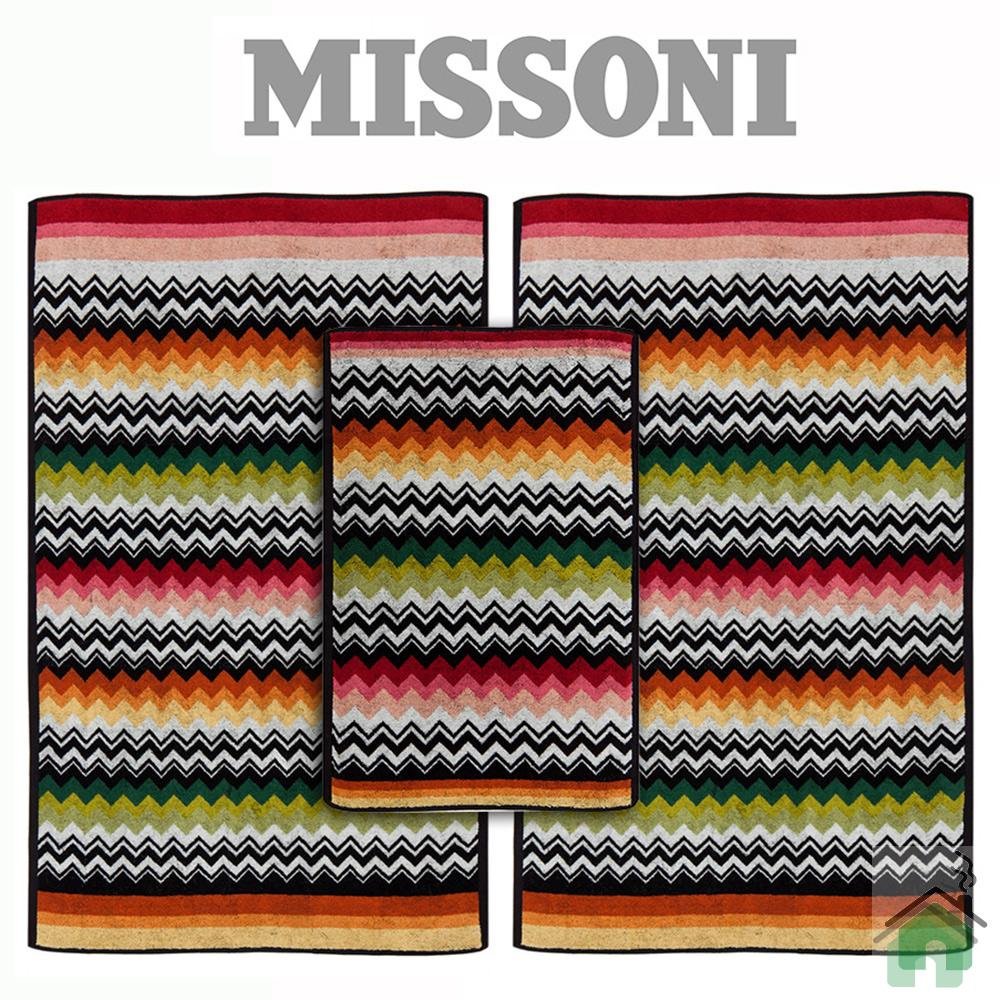 Full set 5 pieces Missoni Home Niles var.156 - multicolor zig-zag stripes