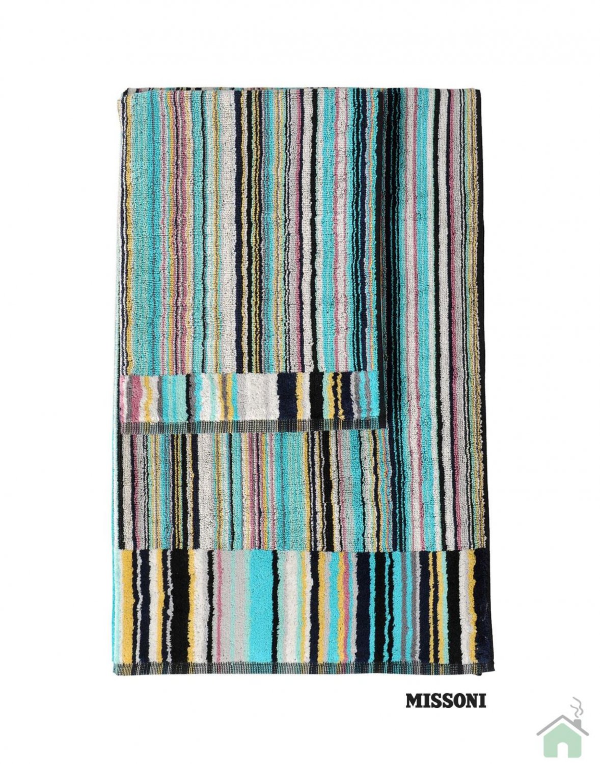 Set of 3 bath towels Missoni Home Jazz var.170 - 2014 Collection