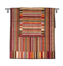 Missoni Home 156 Jazz 2 bath towels+1 hand towel red, Brown, Orange and green