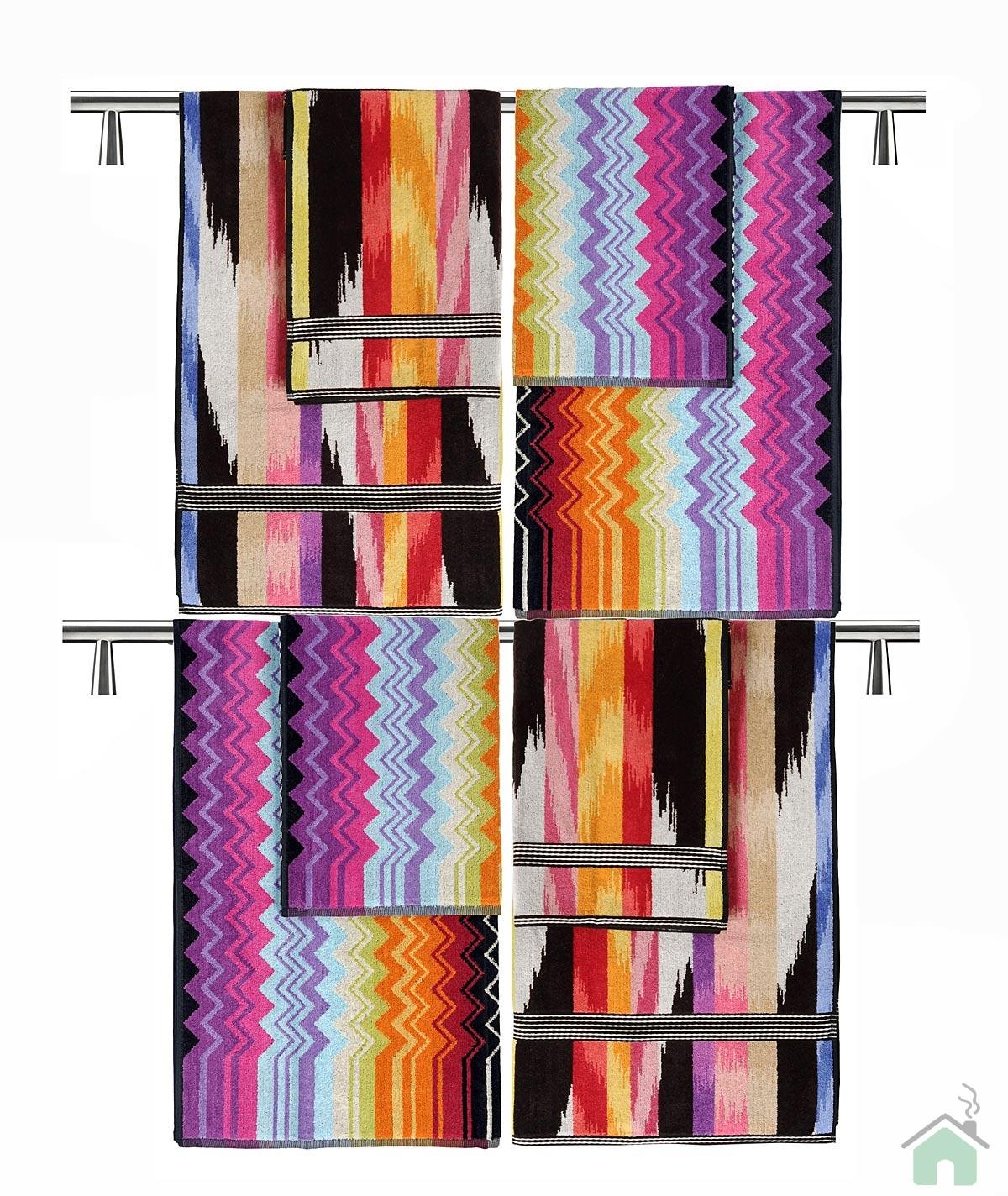 Set 2 bath towel+2 bath sheet Missoni Home Homer & Missoni Home Giacomo 156