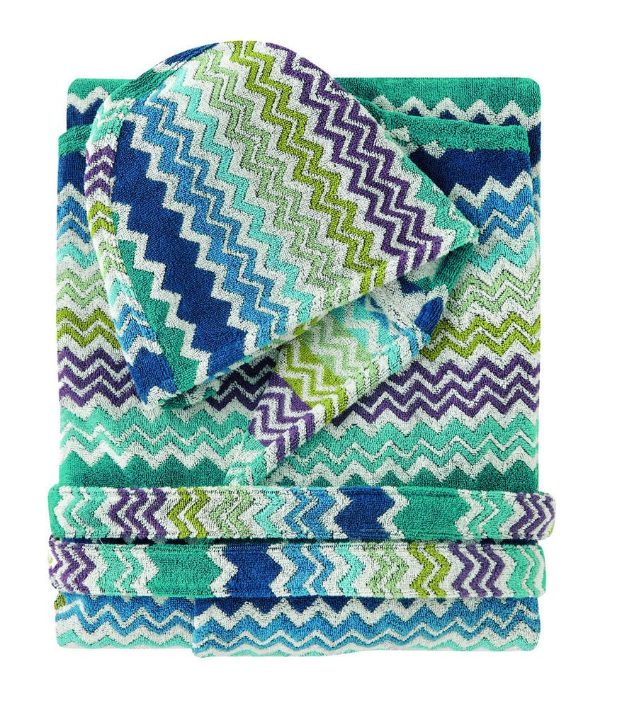 Missoni Home hooded bathrobe RUFUS var. 170 multicolor zig-zag