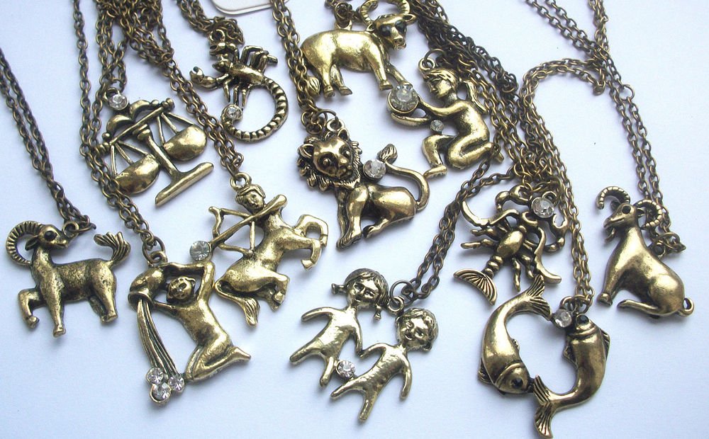 Astrology Zodiac Sign Horoscope Pendant Necklace
