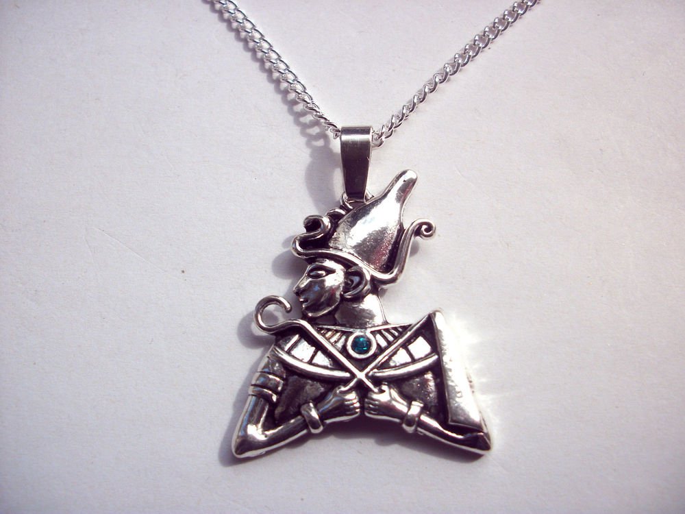 Egyptian God Osiris Pendant Necklace