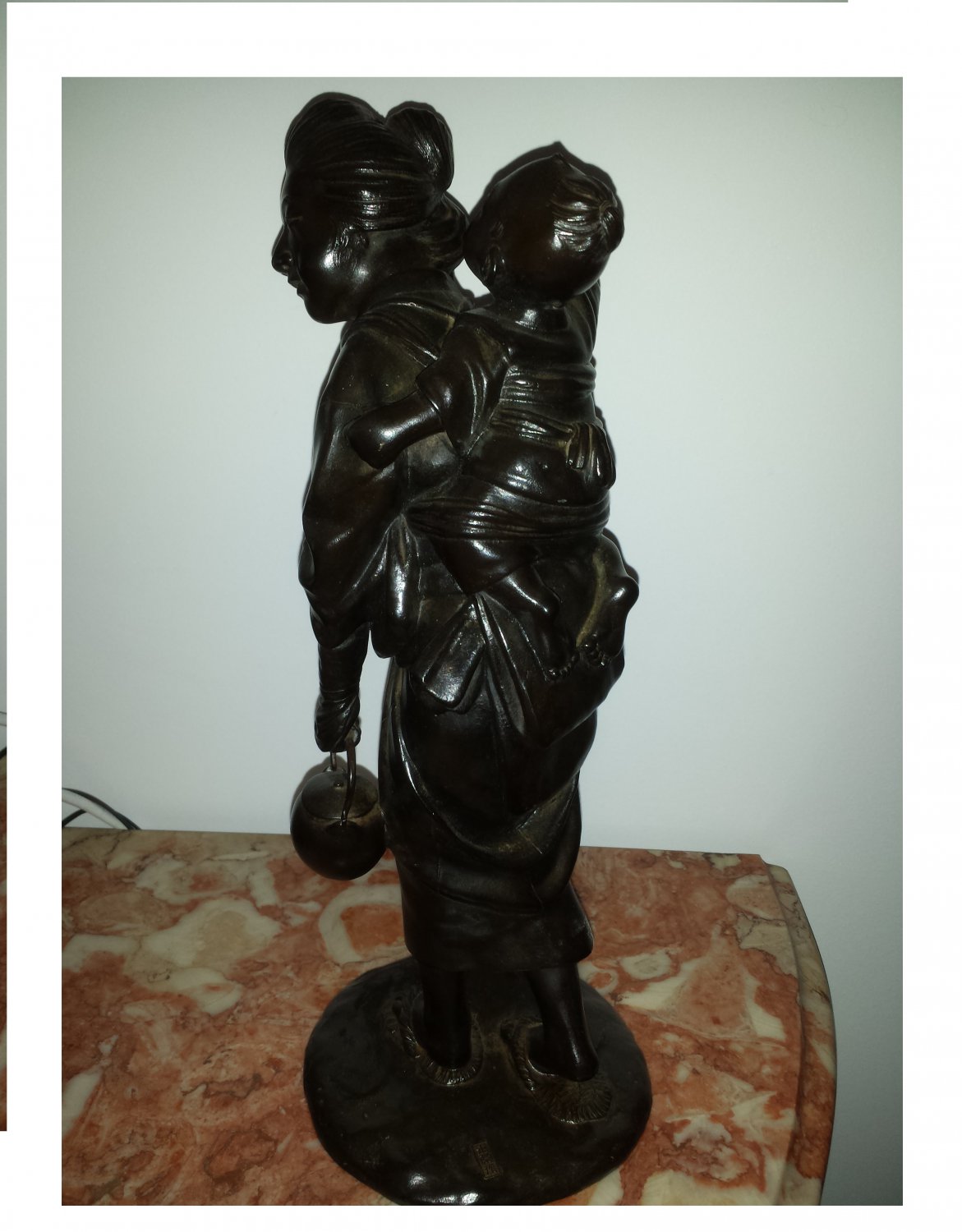 French Bronze Japanese Statue