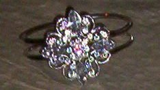 Vintage Cast Bracelet - Crystal