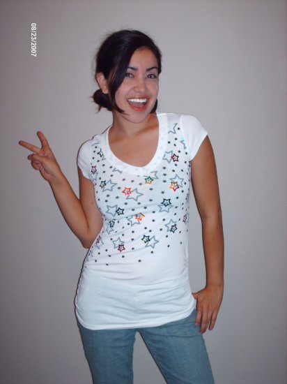Starry White Tee - Small