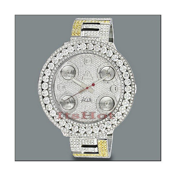 JACOB AND CO WATCHES: FIVE TIME ZONE MENS DIAMOND WATCH 34CT