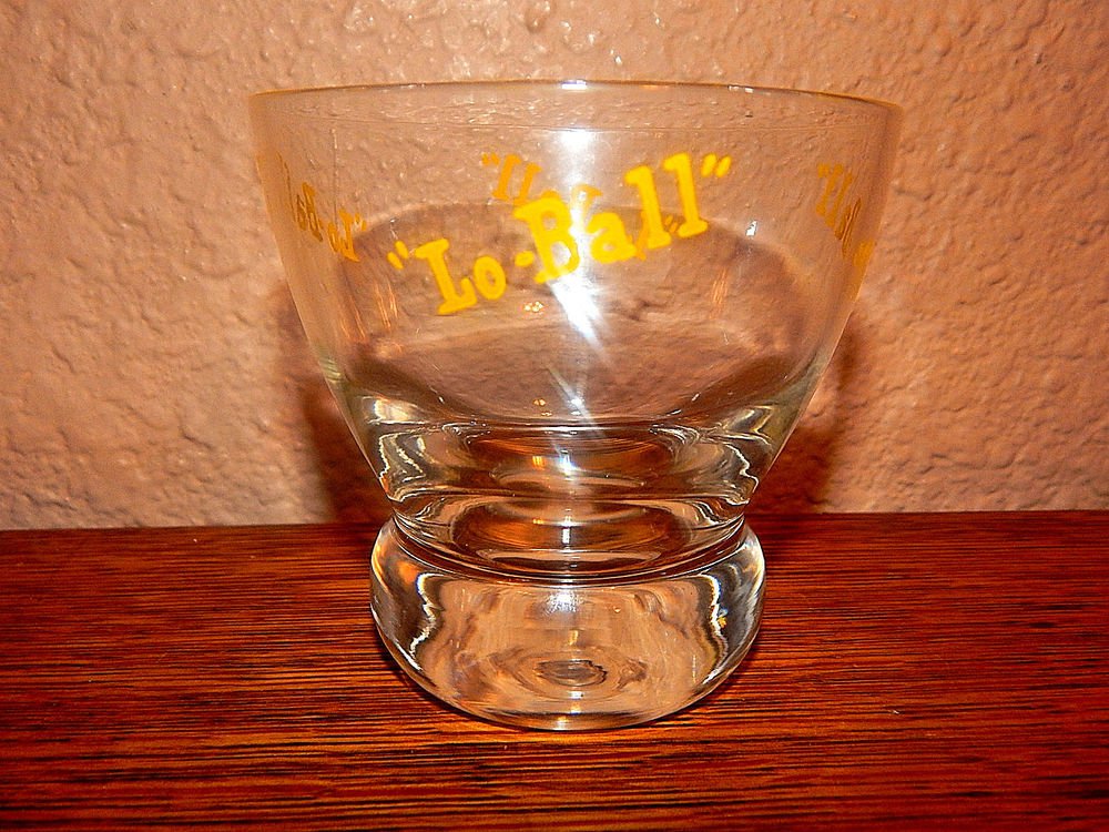 Lo-Ball Cocktail Bar Glass Vintage Eva Zeisel Prestige Federal Retro Barware