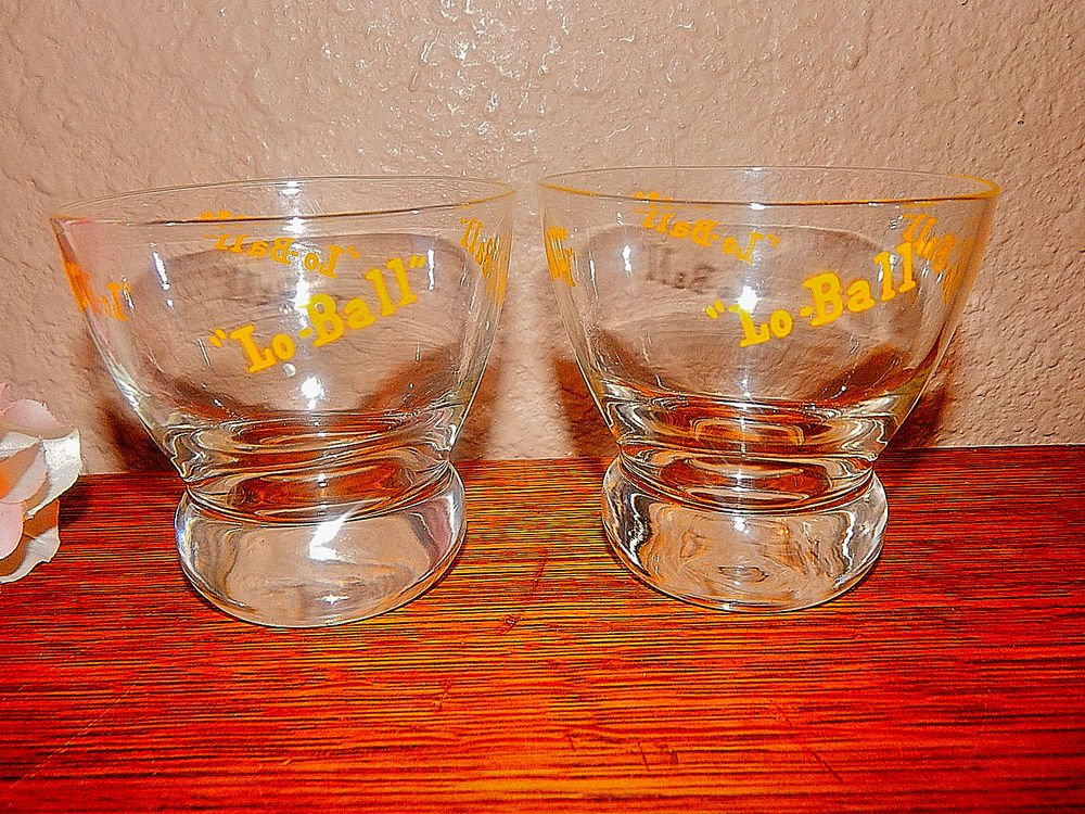 Lo-Ball Cocktail Glass Vintage Eva Zeisel Prestige Federal Glass Home Barware