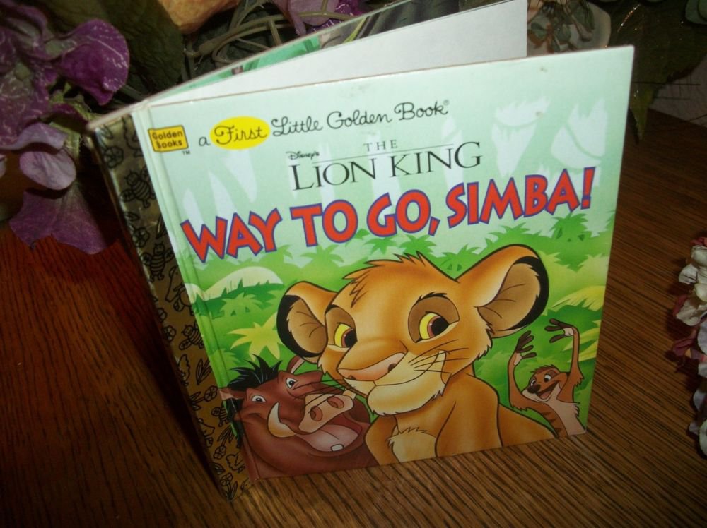 Disney's Lion King Way To Go Simba Little Golden Book Picture Story for Children