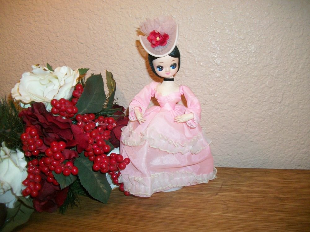 Charming Brinn's Pose Doll Pink Dress Stockingette Southern Belle VTG 1970's