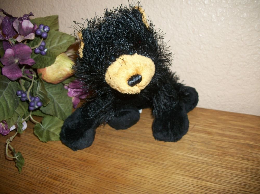 Ganz Webkinz Black Grizzly Bear Plush Stuffed Animal Collectible Toy no code
