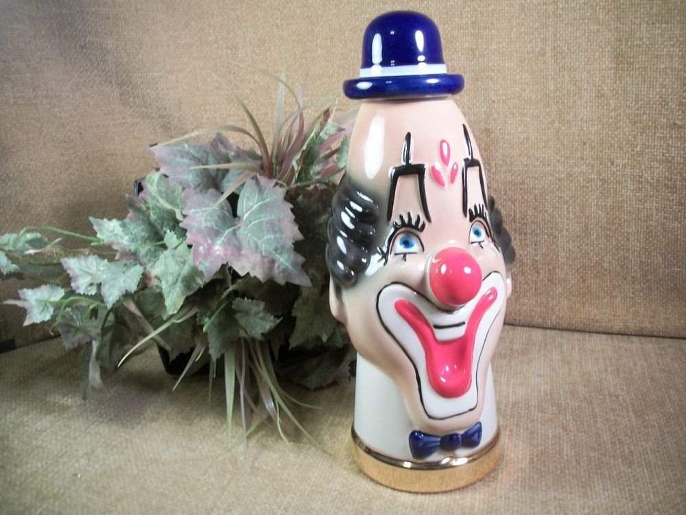 Royal Halburton China Clown OMB Decanter Vintage 1973 Limited Series Barware