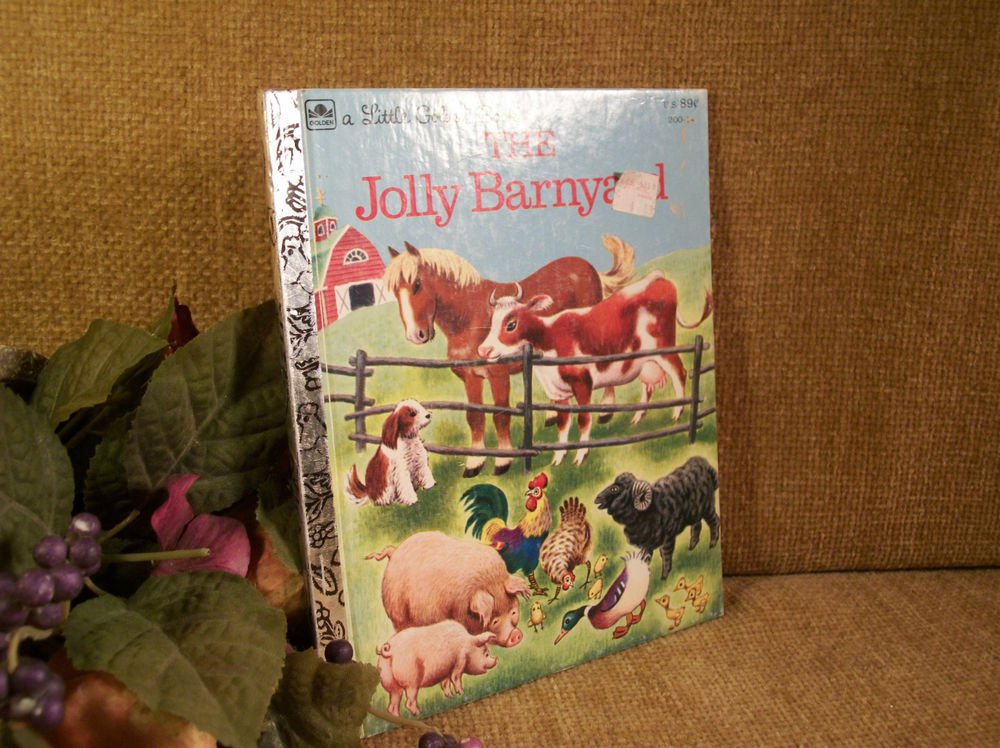 The Jolly Barnyard Children's Story Book Illustrated Little Golden Book VTG 1978