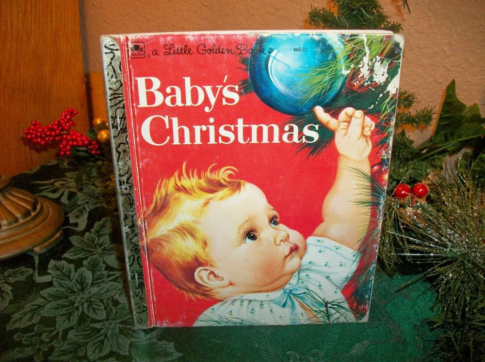 Baby's Christmas Little Golden Book VTG 1991 Picture Story Esther Eloise Wilkin