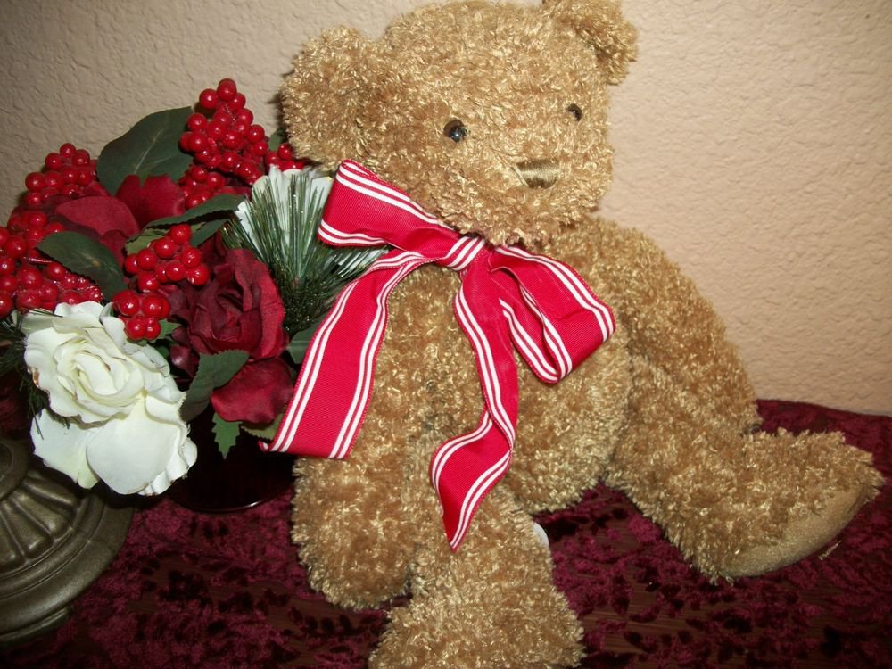 Tucker Teddy Bear Brown Plush Stuffed Animal First and Main Valentine's Day Gift