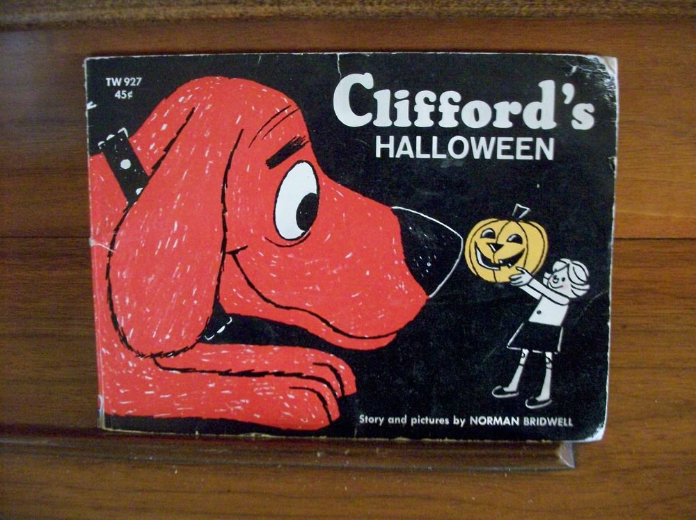 Clifford's Halloween Big Red Dog Story Book Norman Bridwell VTG 1969 Paperback