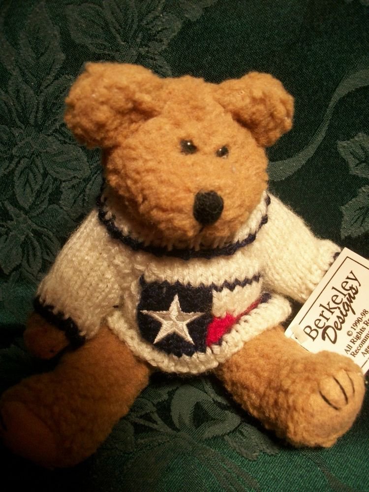 Stuffed Plush Bear Berkeley Designs Americana Bear Red White Blue Sweater