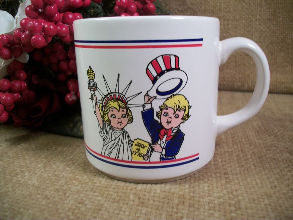 Mug Ceramic Campbell's Soup Kids Salute America Statue of Liberty Uncle Sam