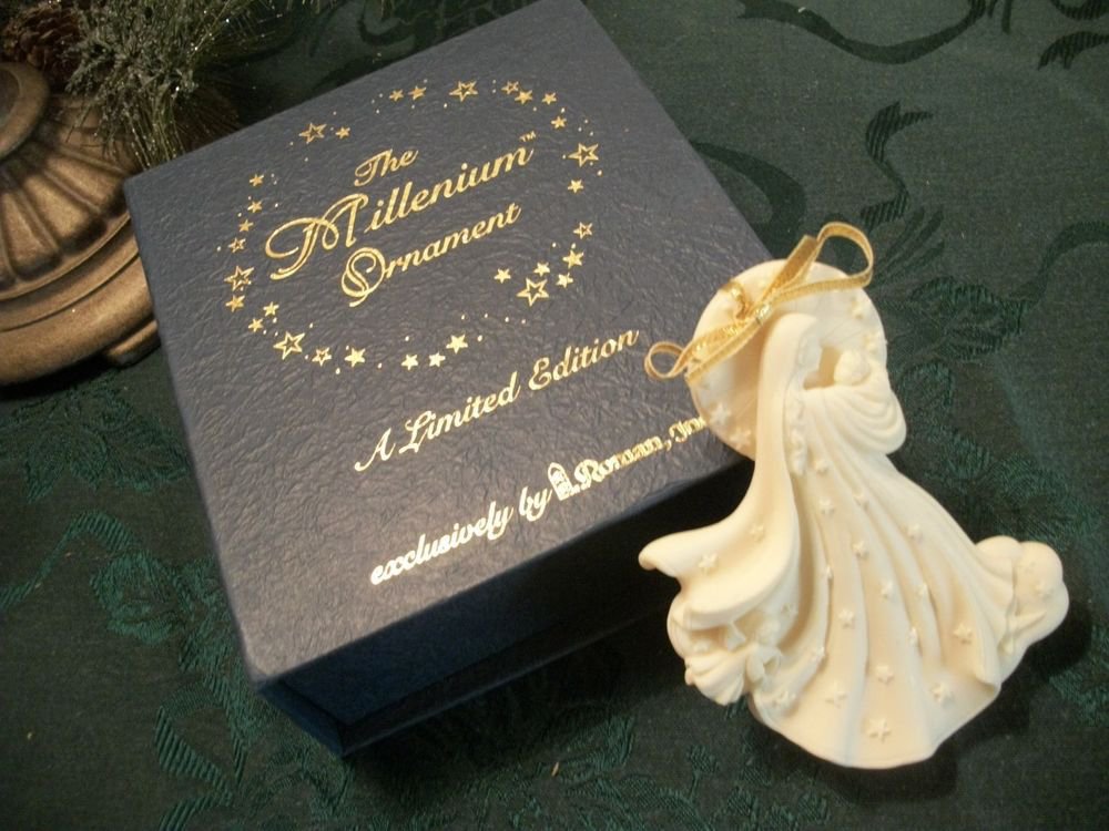 Angel Christmas Decoration Millenium Ornament Limited Edition by Roman Inc 1998