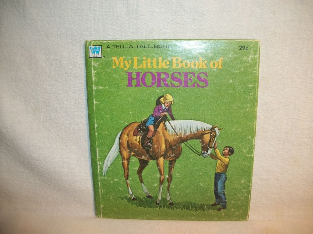My Little Book of Horses Animal Story Book Children's VTG Tell a Tale 1974