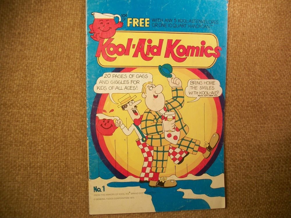 General Foods Kool Aid Komics Comic Activity Book Advertising VTG Collectible