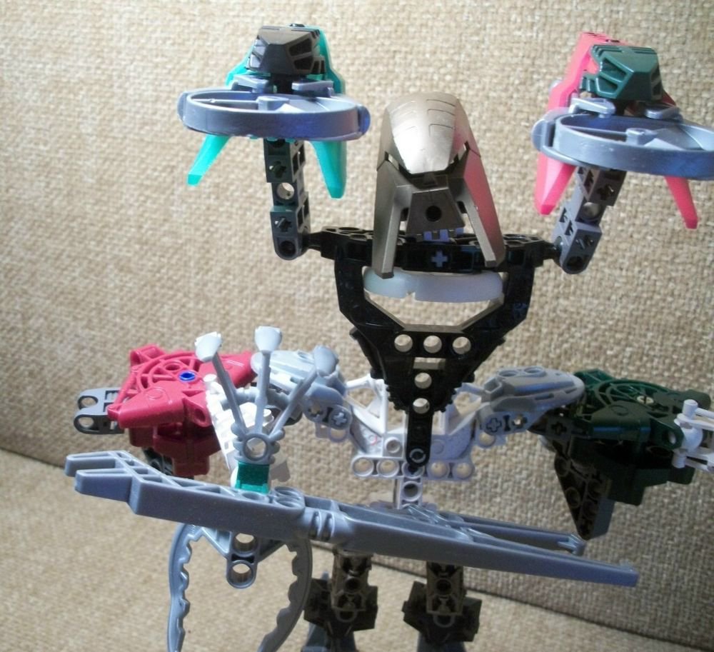 Real LEGO BIONICLE Parts Over 75 Specialty Pieces with Weapons Disc Shooter