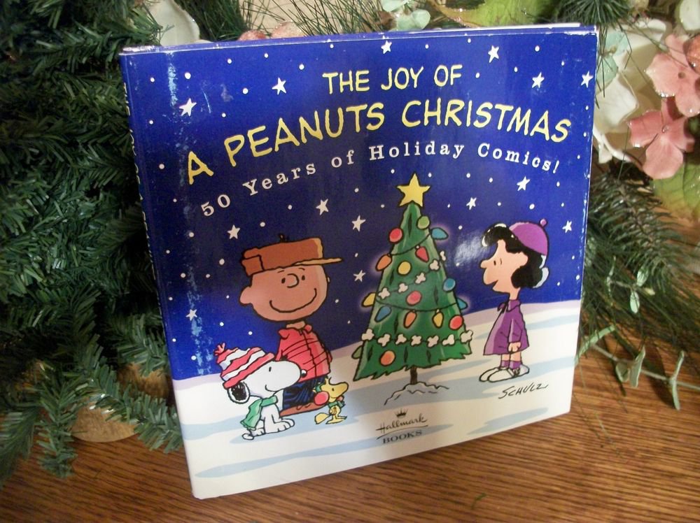 Joy of Peanuts Book Christmas 50 Years Holiday Comics Charles Schultz Hallmark